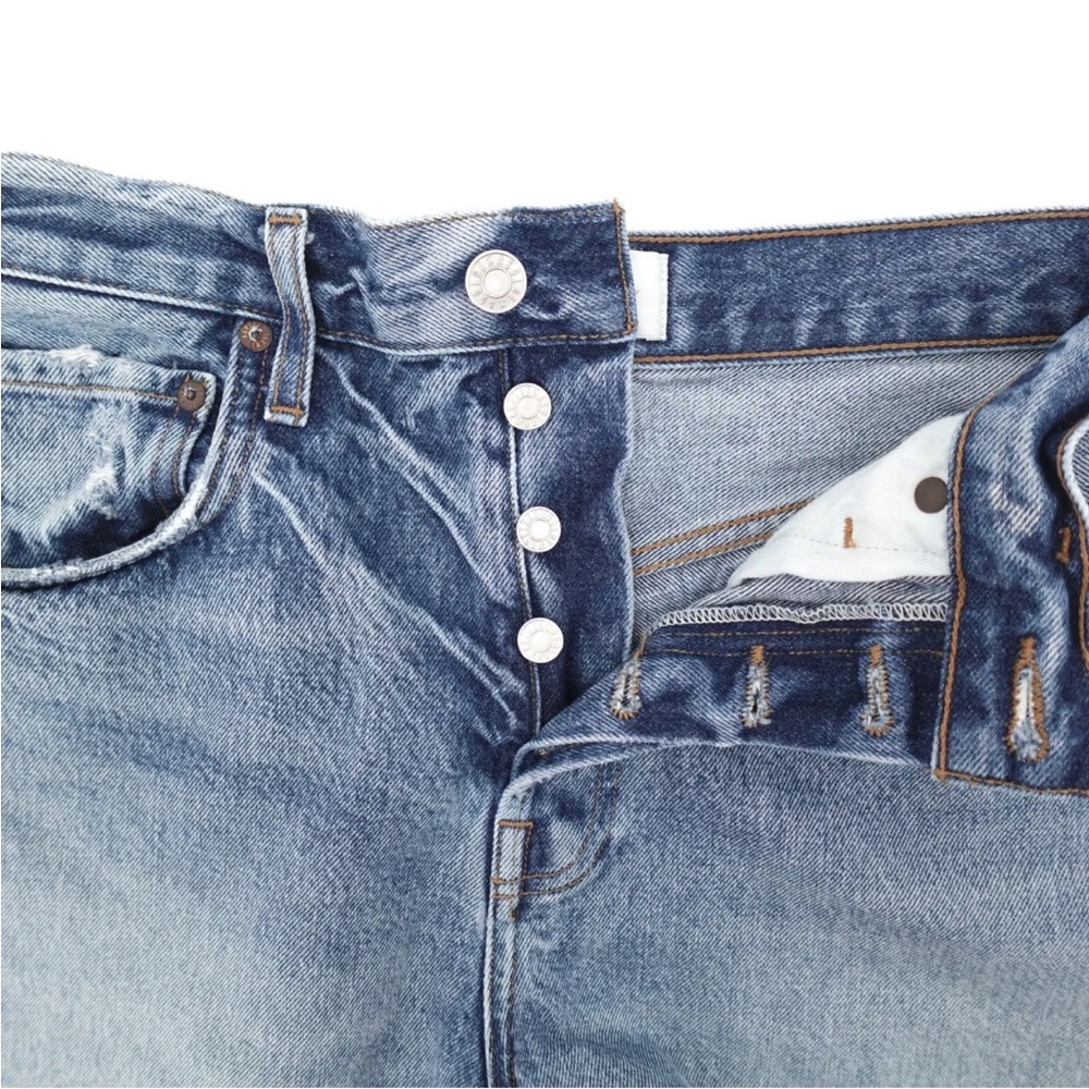 Agolde Jean shorts cutoff Riley - Picture 4 of 5